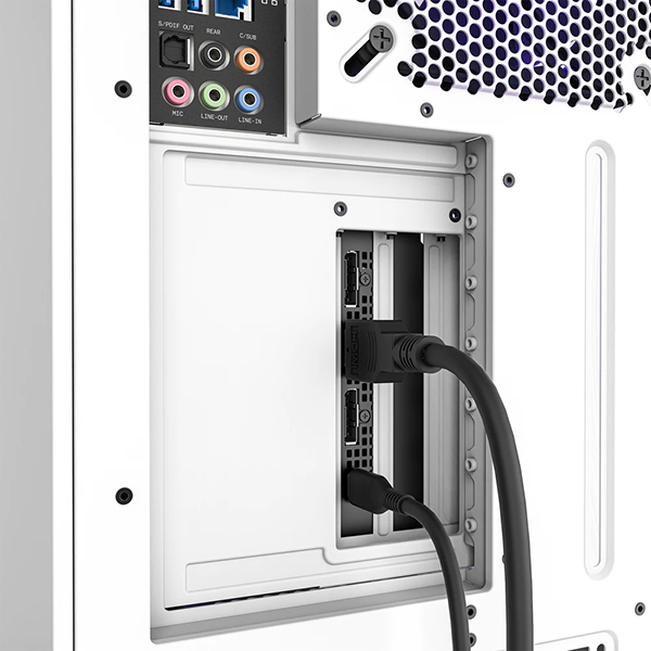 Buy Nzxt Vertical GPU Bracket White | 175mm Riser cable